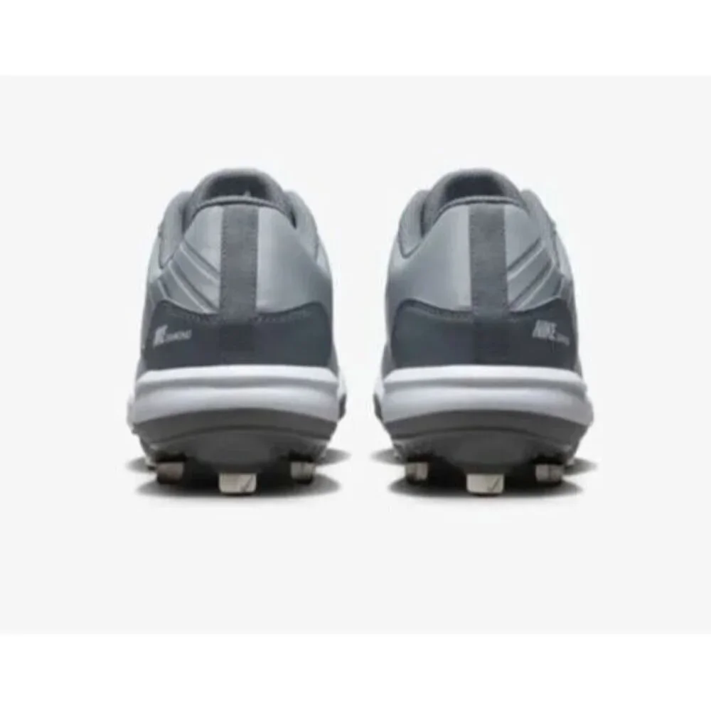 Nike Mens Alpha Huarache Varsity 4 Low Baseball Cleats Gray DJ6516-012 Size 13